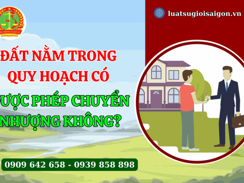 Đất nằm trong quy hoạch có được phép chuyển nhượng không?