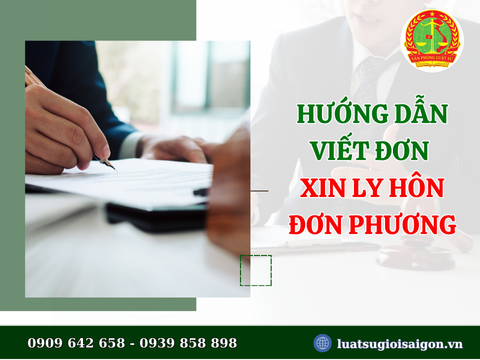 Hướng dẫn viết đơn xin ly hôn đơn phương