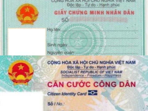 Thời hạn sử dụng chứng minh nhân dân, căn cước công dân 