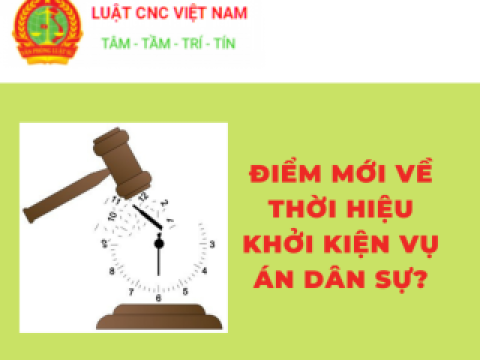 Điểm mới về thời hiệu khởi kiện vụ án dân sự?