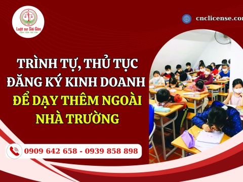 Trình tự, thủ tục đăng ký hoạt động dạy thêm ngoài nhà trường mới nhất năm 2025
