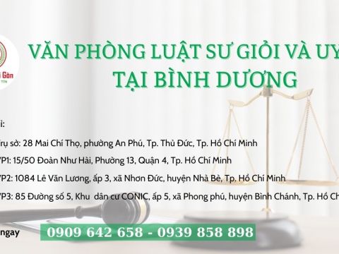 Văn phòng Luật sư giỏi và uy tín tại Bình Dương