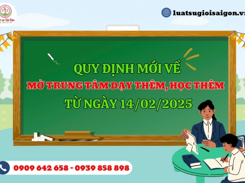 Trình tự, thủ tục mở trung tâm dạy thêm, học thêm mới nhất từ ngày 14/02/2025?