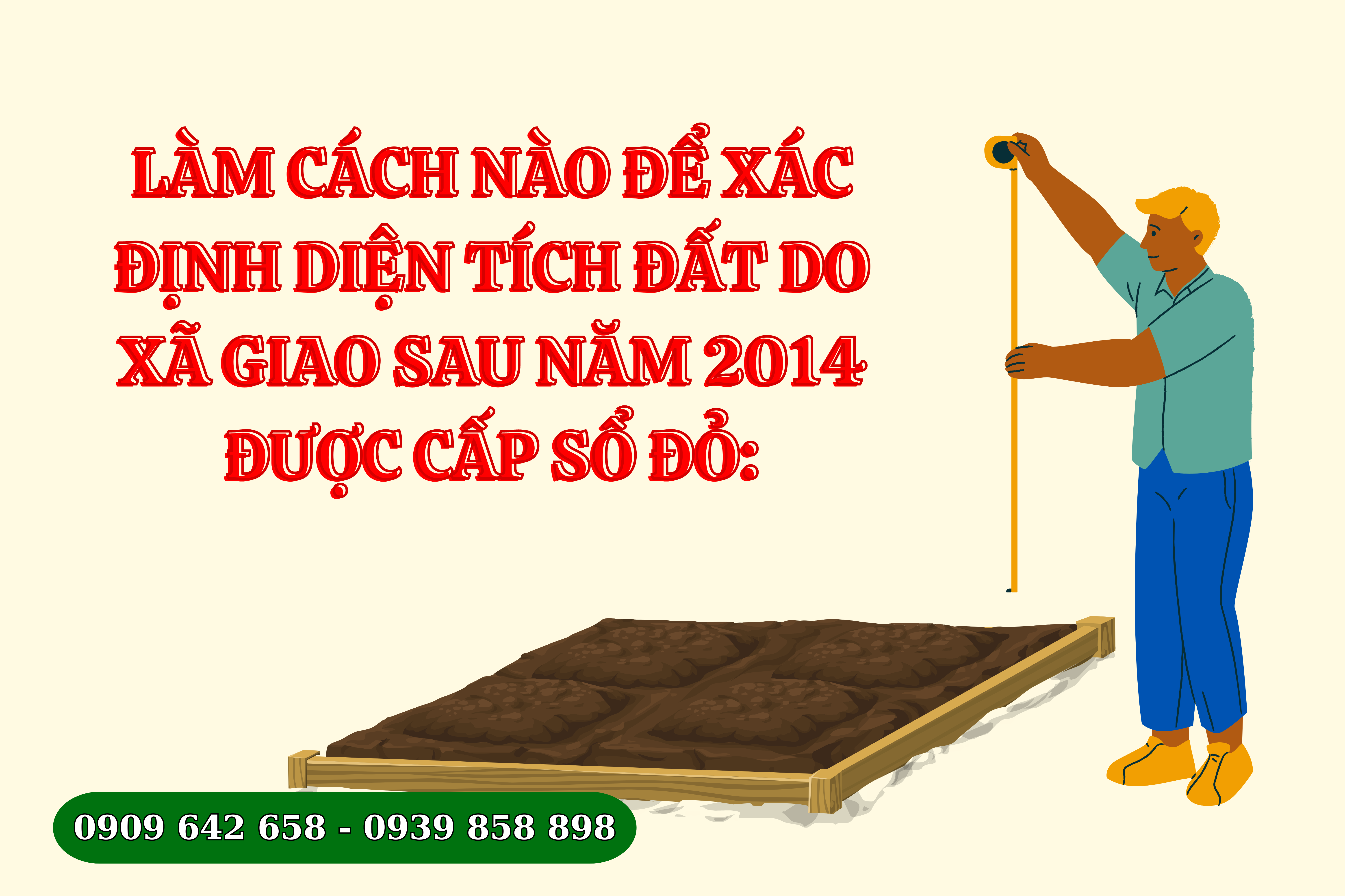 Xác định diện tích đất do xã giao 