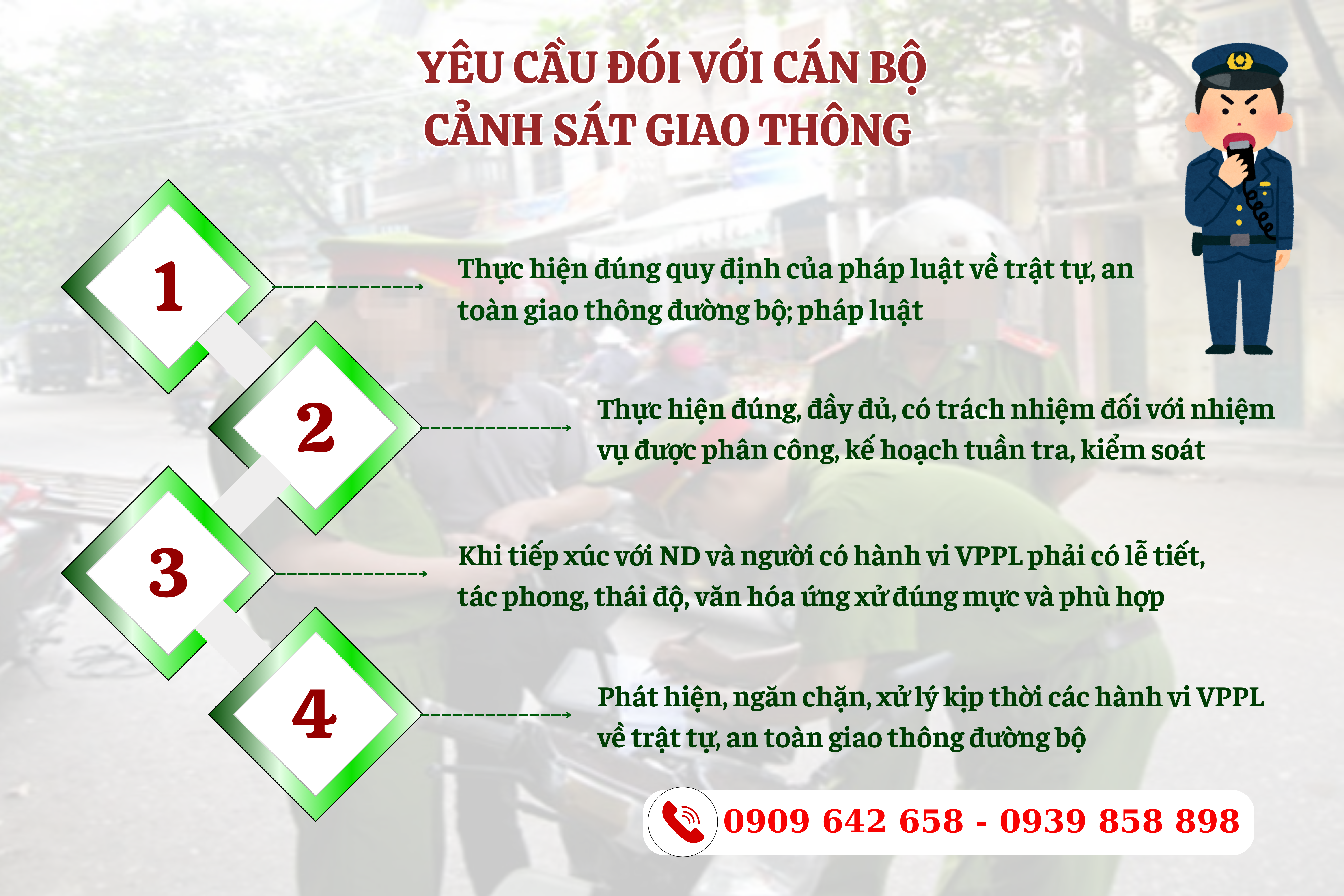 cong an xa co duoc xu ly vi pham giao thong khong 