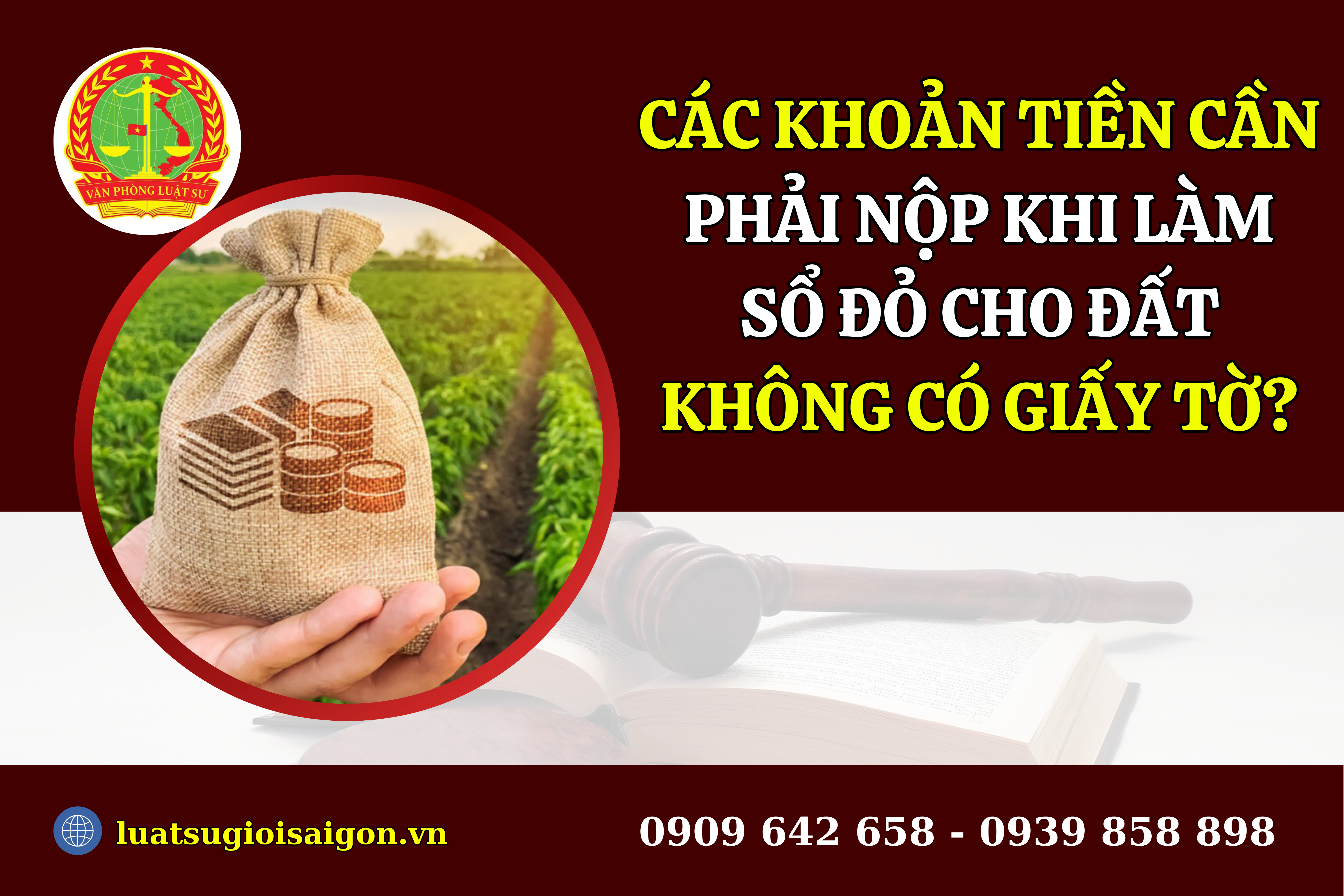 cac khoan tien can nop khi cap giay chung nhan quyen su dụng dat doi voi dat khong co giay to