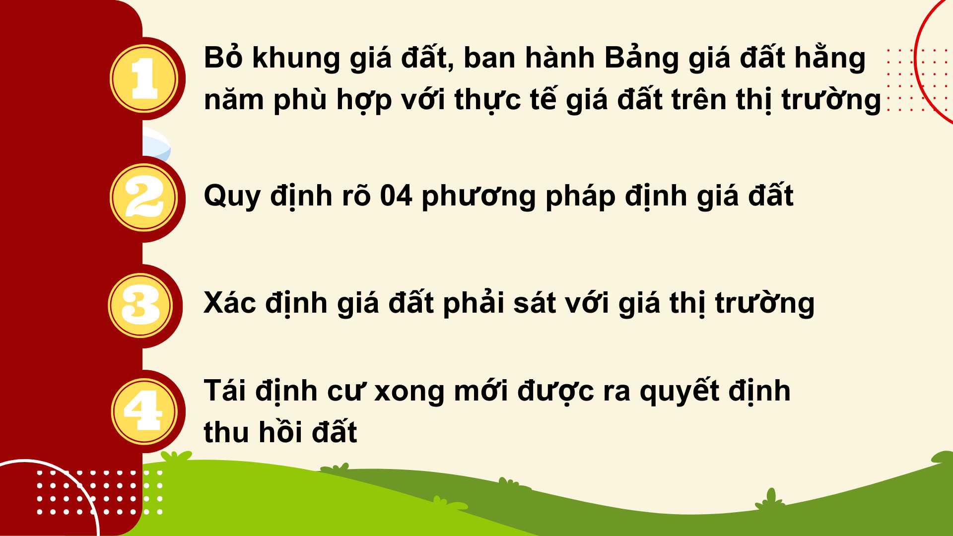 Điểm mới về bồi thường khi nhà nước thu hồi đất năm 2024